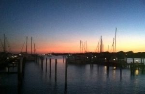 Dusk at Lands End marina